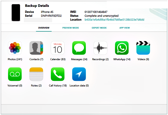 iphone backup extractor freeware