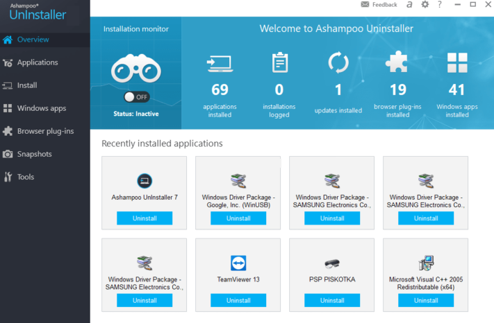 Ashampoo UnInstaller 12.00.12 download the new for android
